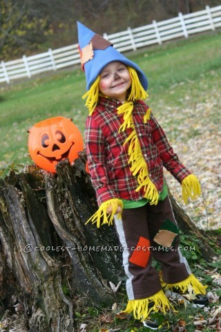 No-Sew Scarecrow Costume