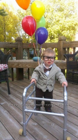 Funny DIY Toddler Couple Costume: Old Man from UP and His Old Lady