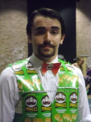 Coolest Homemade Mr. Pringles Costume: Once You Pop You Can't Stop!