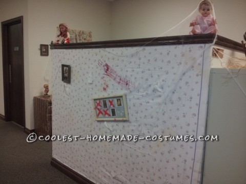 Creepy Doll Costumes in a Creepy Office Dollhouse