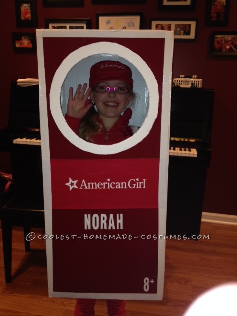 Cool Homemade American Girl Doll-in-a-Box Costume