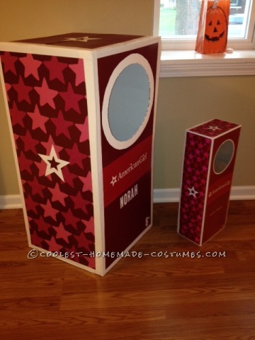 Cool Homemade American Girl Doll-in-a-Box Costume