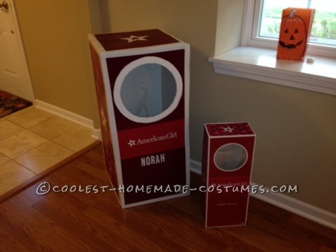 Cool Homemade American Girl Doll-in-a-Box Costume