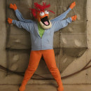 Adult Homemade Muppet Costume: Pepe the King Prawn, Not a Shrimp, Okay?