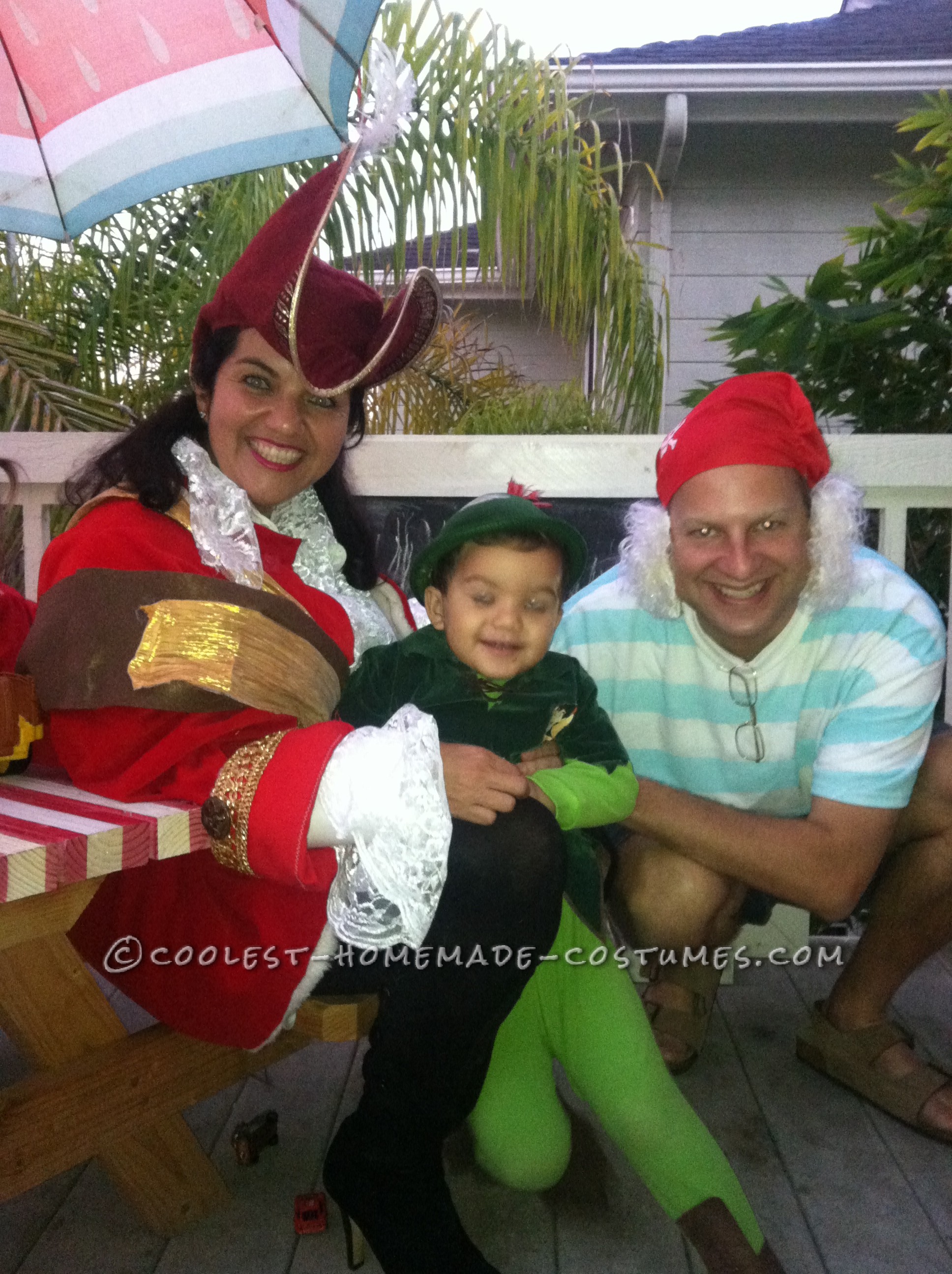 Peter Pan, Mr. Smee and Captain Hook Family Costume