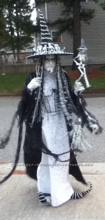 Bodacious Black and White Witch Costume (On a Budget)