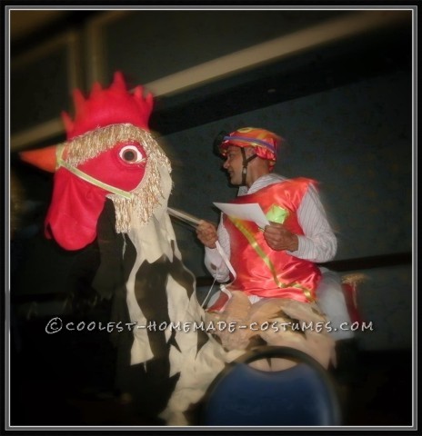 Homemade Chicken Jockey Costume