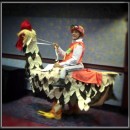 Homemade Chicken Jockey Costume