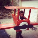 Cool Pilot and Airplane Cardboard Box Airplane Costume