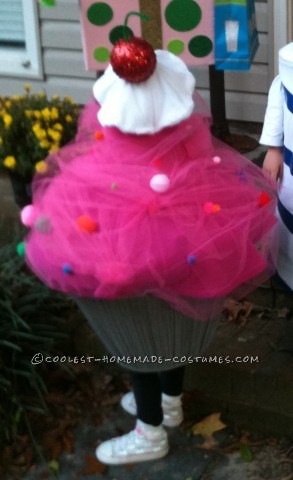 Pink Cupcake Toddler Costume with Sprinkles and a Cherry on Top