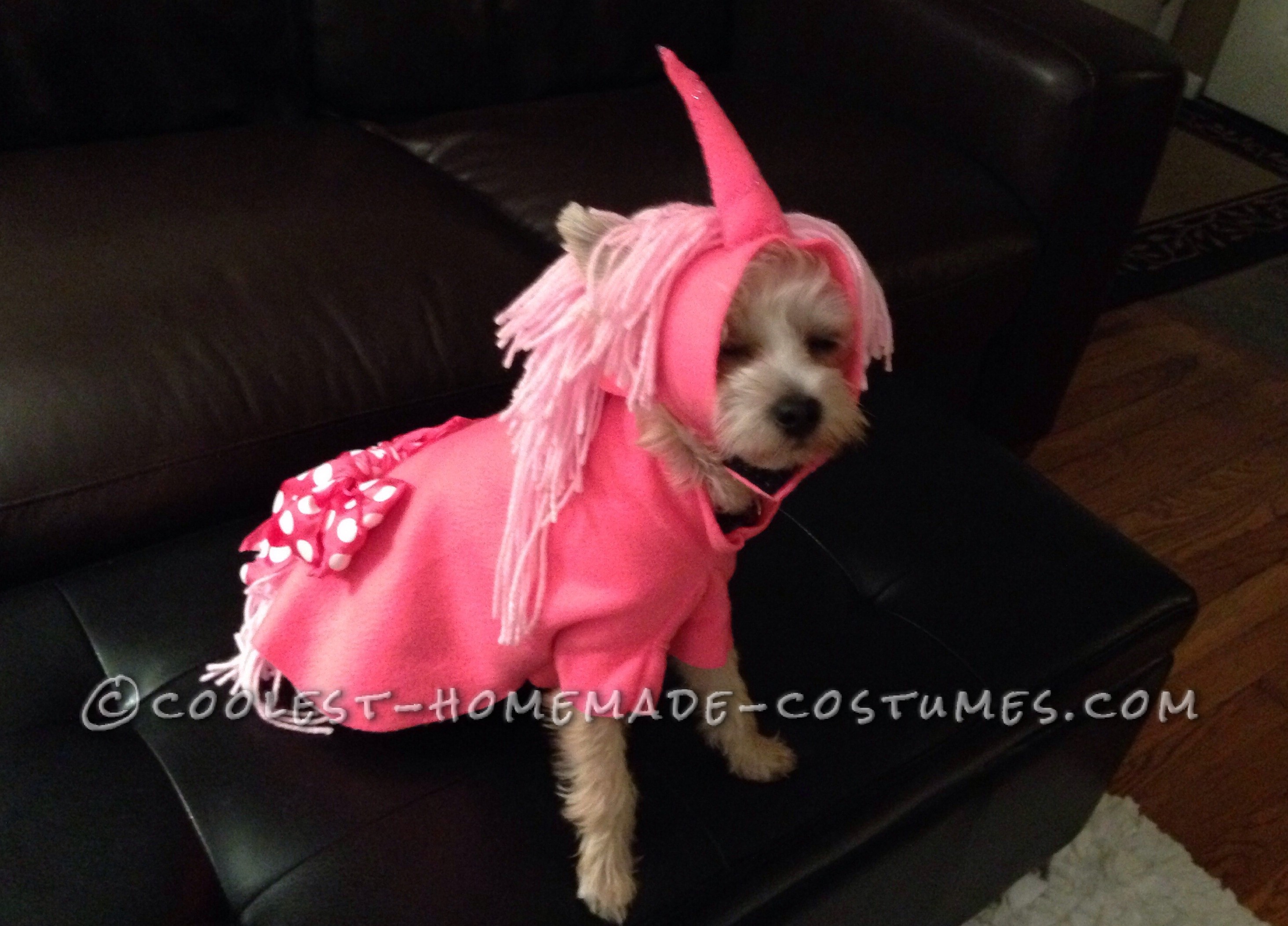 Pink Unicorn Costume for Little Puppy