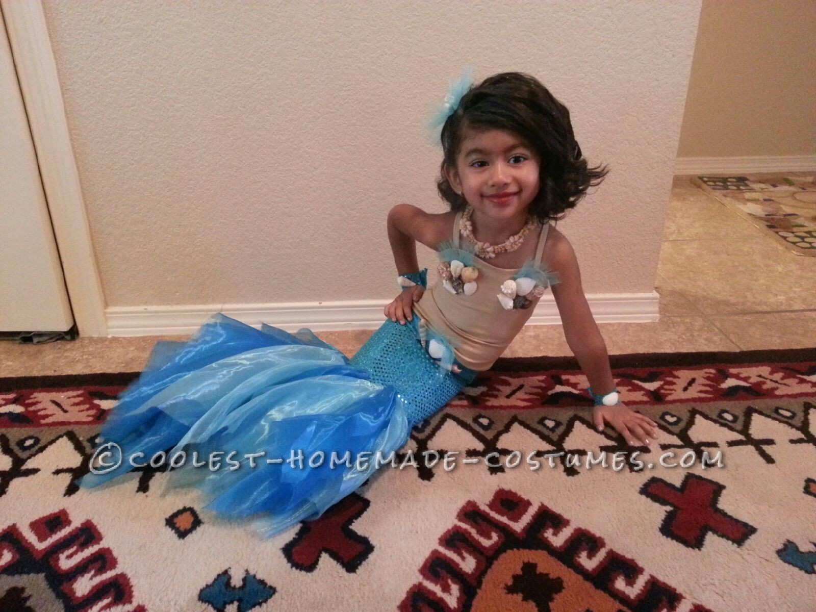 Pretty Little Mermaid Costume for a Toddler