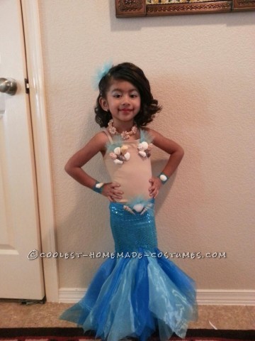 Pretty Little Mermaid Costume for a Toddler