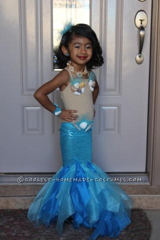 Pretty Little Mermaid Costume for a Toddler