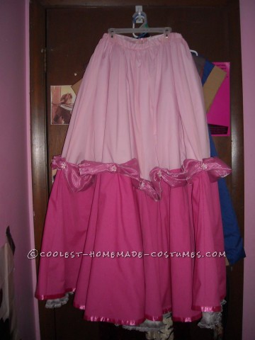 Coolest Homemade Princess Peach Toadstool Costume - All Hand Sewn!