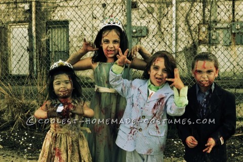 Prom Night Gone Bad Zombie Family Costume