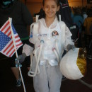 Homemade Astronaut Costume in Honor of Neil Armstrong