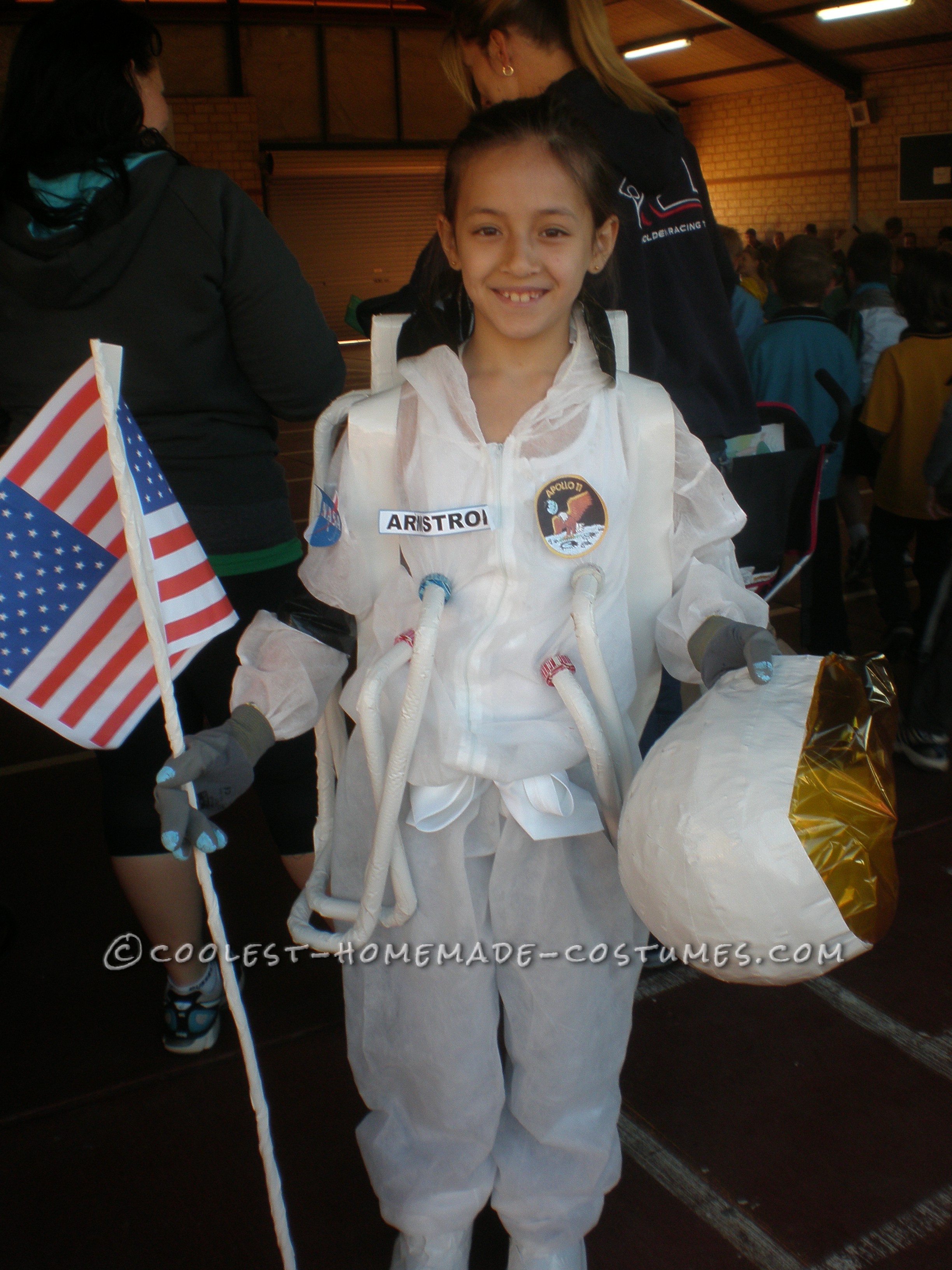 Homemade Astronaut Costume in Honor of Neil Armstrong