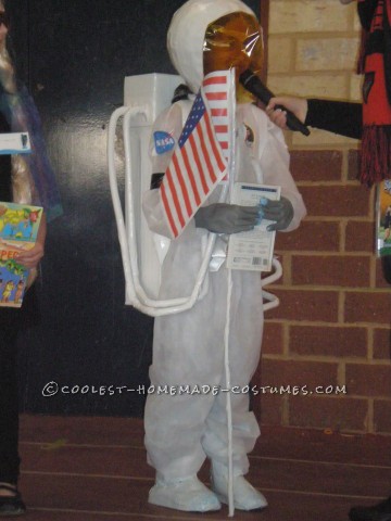 Homemade Astronaut Costume in Honor of Neil Armstrong