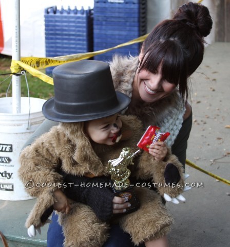 Punxsutawney Phil Groundhog Costume for a Toddler