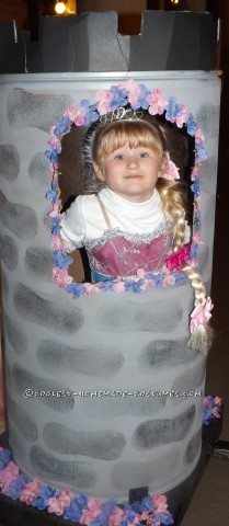 Contest-Winning Rapunzel Halloween Costume for a Girl