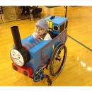 Rolling Thomas the Tank Engine Wheelchair Costume