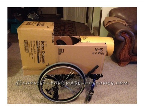 Rolling Thomas the Tank Engine Wheelchair Costume