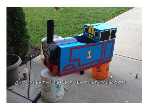 Rolling Thomas the Tank Engine Wheelchair Costume