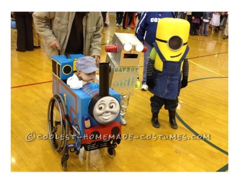 Rolling Thomas the Tank Engine Wheelchair Costume