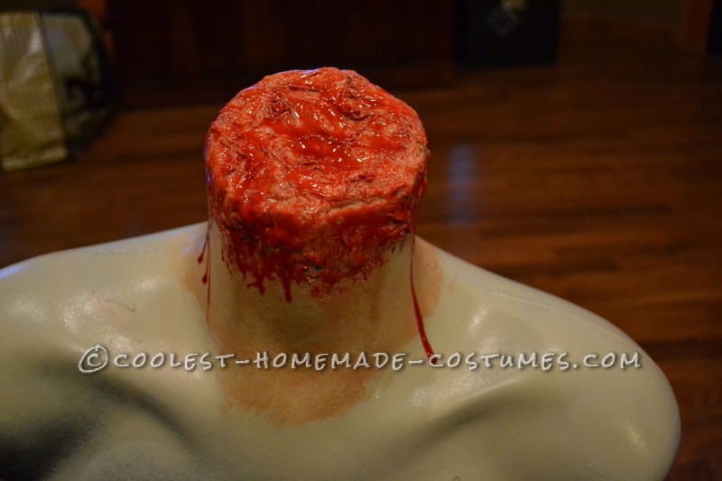 fake blood added after dry