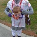 Scary DIY Headless Football Player Halloween Costume