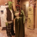 Cool Homemade Couple Costume: Shrek and Fiona Forever!