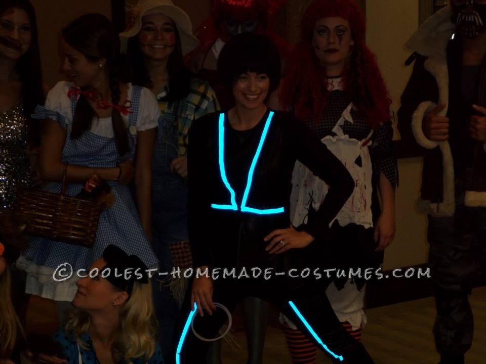 Simple Woman's Tron-Inspired Costume