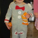 Coolest Homemade Sock Monkey Toddler Halloween Costume