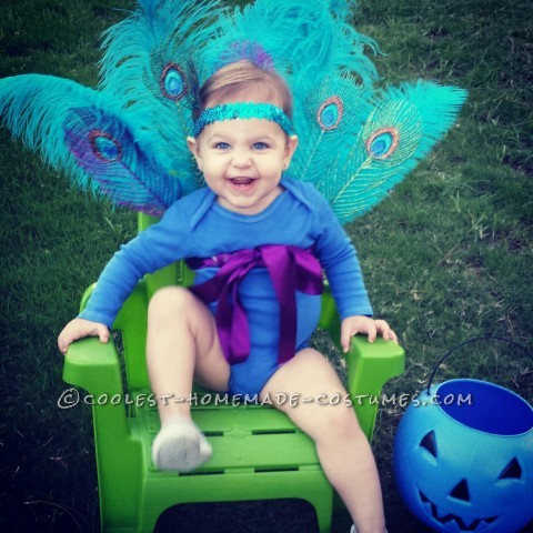 Sparkly Baby Peacock Costume