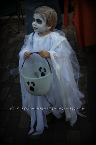 Spooky Ghost Halloween Costume for a Toddler