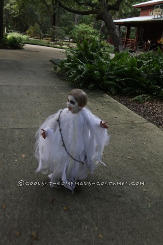 Spooky Ghost Halloween Costume for a Toddler