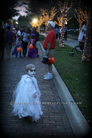 Spooky Ghost Halloween Costume for a Toddler