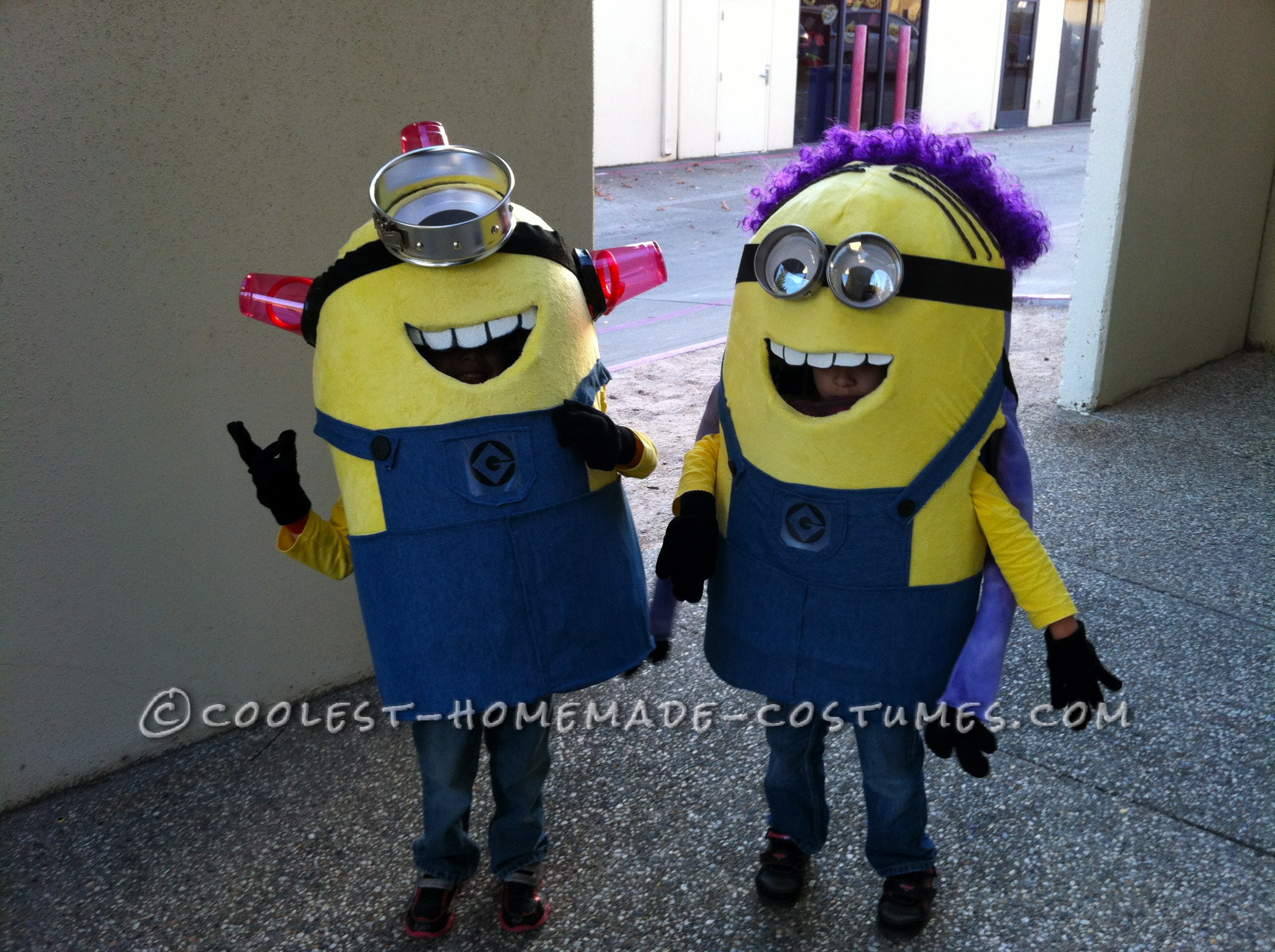 Awesome DIY Despicable Me 2 Costumes: Bee-Do Minion and Half Good Half Evil Minion