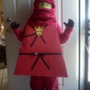 Cool Homemade Red Ninjago Minifigure Costume