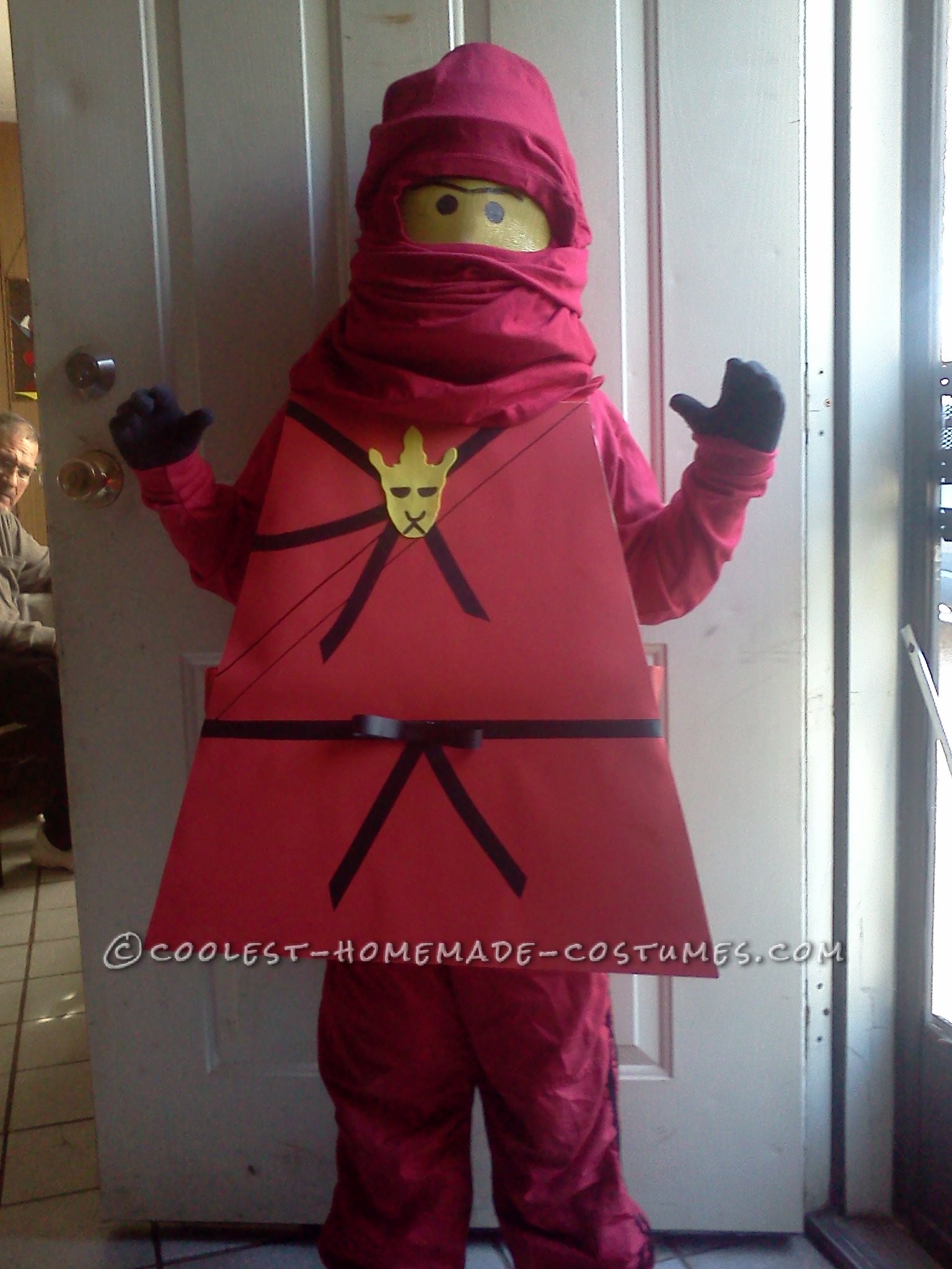 Cool Homemade Red Ninjago Minifigure Costume