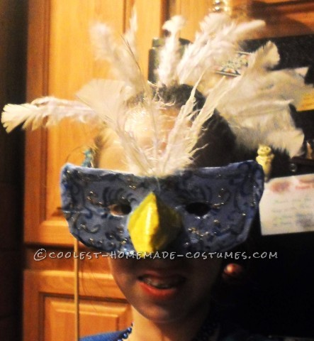 Pretty Blue Bird Costume for a Teen Girl