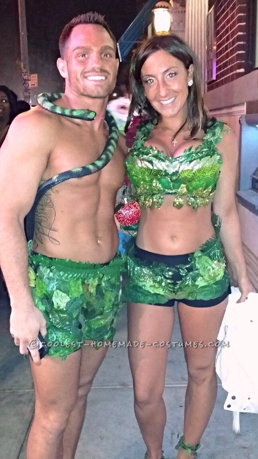 Sexy Adam and Eve Couple Halloween Costume