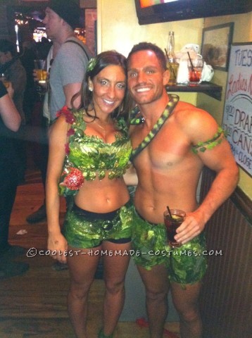 Sexy Adam and Eve Couple Halloween Costume