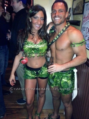 Sexy Adam and Eve Couple Halloween Costume