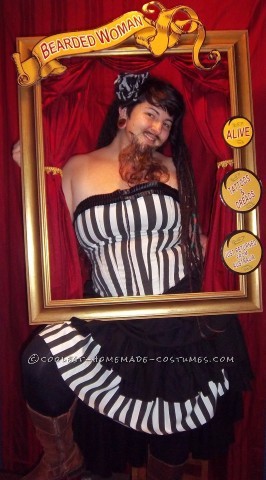 Cool Bearded Lady Costume - Circus Sideshow Performer