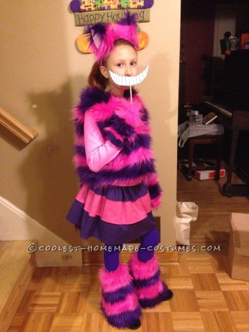 Cool Cheshire Cat Costume For A Hip Girl - Cheshire Cat Kid Costume Diy