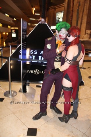 The Comic Joker and his Sexy Lady Harley Quinn Couple Halloween Costume