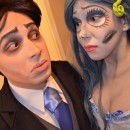 The Corpse Bride Couple Costume: Emily and Victor Van Dort