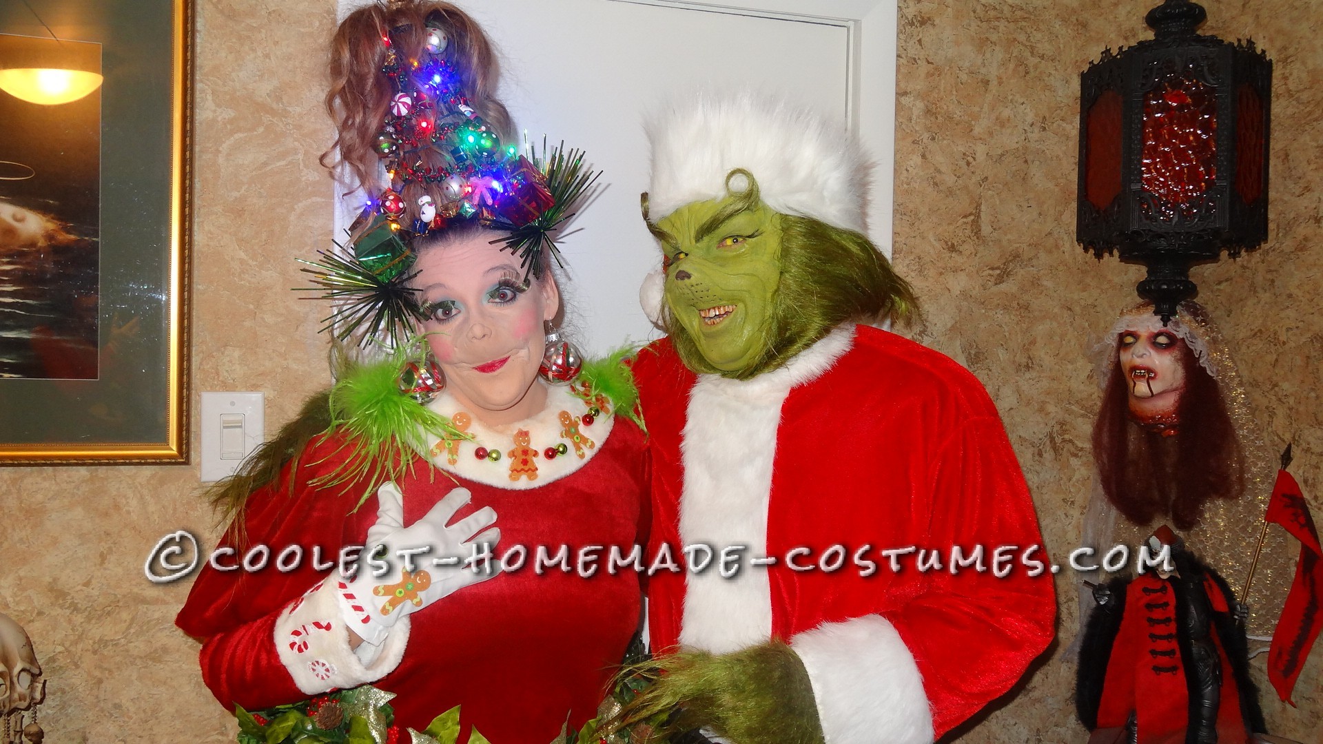 Cool Grinch and Martha May Couple Costume